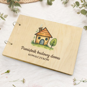 Pamiętnik budowy domu z nadrukiem na parapetówkę - Domowe wspomnienia