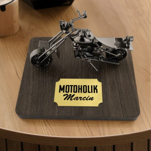 Model motocykla z dedykacją dla motocyklisty - Motoholik