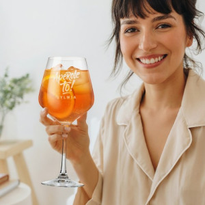 Kieliszek XXL (860 ml) z grawerem dla niej - Aperole to