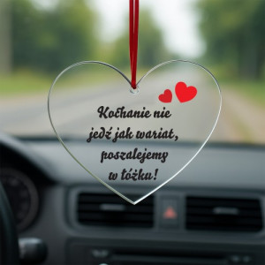 Zawieszka do samochodu z nadrukiem - Wariackie szaleństwo