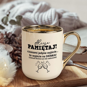 Kubek na odejście z pracy koleżanki z nadrukiem - Słuszne wyjście