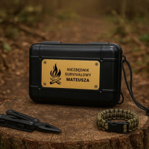 Zestaw survivalowy z grawerem - Niezbędnik prepersa