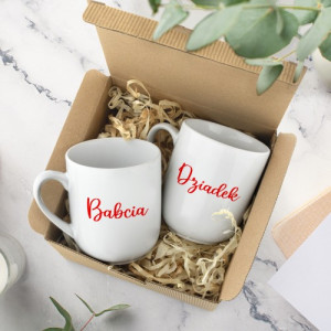 Zestaw kubków z nadrukiem dla dziadków - Odlotowy duet