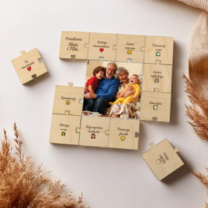 Fotopuzzle ze zdjęcia dla babci i dziadka - Niezastąpieni