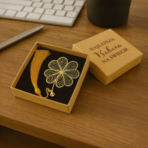 Zakłada do książki dla babci - Koniczynka