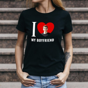 Koszulka damska ze zdjęciem dla dziewczyny Rozmiar M - Girlfriend