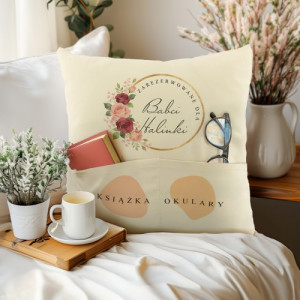 Poduszka z kieszeniami i nadrukiem dla babci - Centrum dowodzenia