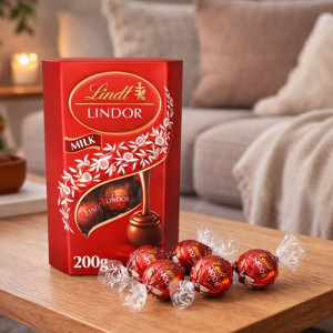 Praliny Lindor 200g z czekolady mlecznej - Czekoladowa rozkosz