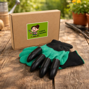 Rękawiczki ogrodowe z pazurkami dla kobiety - Z nutą pazura