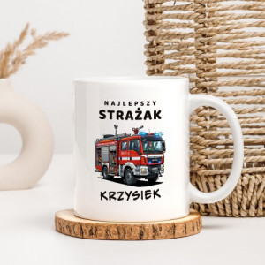 Kubek z nadrukiem dla strażaka - Najlepszy