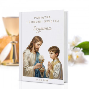 Biblia dla dzieci na komunię z nadrukiem dla chłopca - Droga Pana
