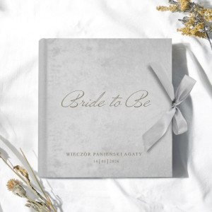 Album na zdjęcia welurowy z grawerem na wieczór panieński - Bride to be