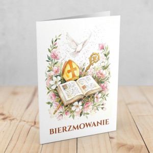 Kartka na bierzmowanie - Moc Ducha Świętego
