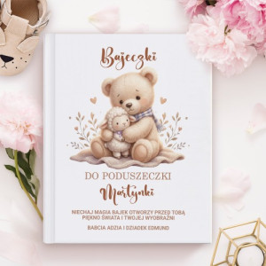 Księga baśni z nadrukiem dla dziewczynki - Bajeczki do poduszeczki