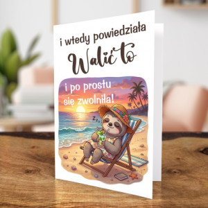 Kartka na odejście z pracy dla koleżanki - Pustka w zespole