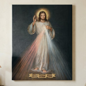 Obraz do salonu Jezus Miłosierny 30x40 cm na płótnie - Syn Boży
