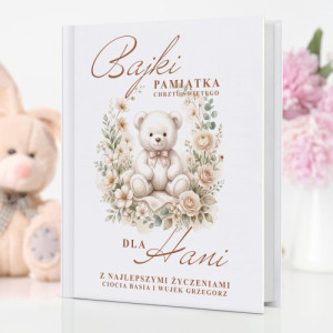 Księga baśni na chrzest dziewczynki z personalizacją - Zaczarowany świat