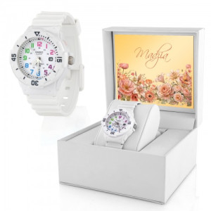 Zegarek CASIO LRW-200H-7BV z dedykacją dla niej - Zawsze na czas