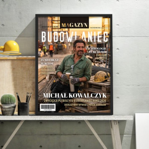 Okładka gazety ze zdjęciem dla budowlańca - Fundament sukcesu