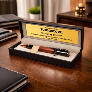 Długopis pistolet w etui z grawerem dla taty - Spełnienia marzeń
