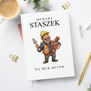 Planer kalendarz z nadrukiem dla murarza - Mur beton
