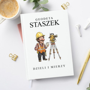 Planer kalendarz z nadrukiem dla geodety - Dzieli i mierzy