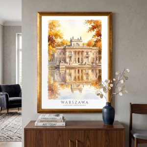 Prezent dla architekta - Obraz do salonu Warszawa na płótnie 50x70 cm - Perła miasta