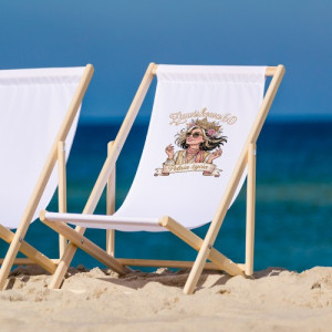 Prezent na urodziny dla Cioci - Leżak plażowy z nadrukiem na 60 urodziny dla niej - Zjawiskowa