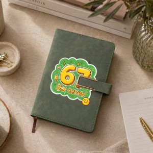 Notes A5 z nadrukiem dla nastolatka do szkoły - Six seven