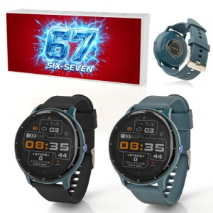 Prezent dla syna - Smartwatch GRAVITY GT1-9 PRO z nadrukiem dla nastolatka - Six seven