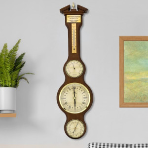 Stacja pogody (60cm) termometr, higrometr, zegar, barometr - Jubileusz