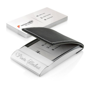 Wizytownik z grawerem i pakiet wizytówek dla biznesmena - Menedżer