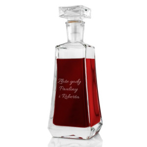 Karafka z grawerem na rocznicę ślubu - Złote gody