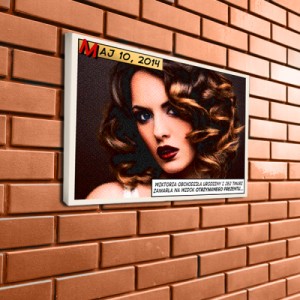 Fotoobraz na płótnie 50x70 cm ze zdjęciem - KOMIKS