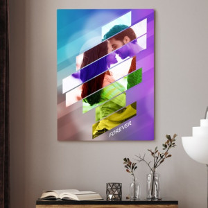 Foto Obraz na płótnie 50x70 cm z Twoim zdjęciem - STRIPS