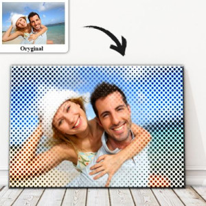 Foto Obraz na płótnie 50x70 cm z Twoim zdjęciem - HALFTONE