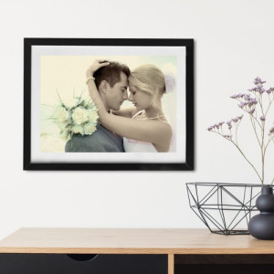 Obraz na płótnie w ramce (30x40) dla pary - Romantyczna dekoracja