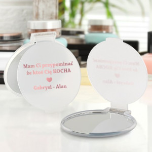 Lusterko kosmetyczne z nadrukiem - Ktoś Cię kocha