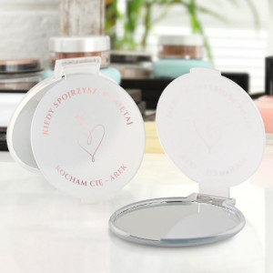 Lusterko kosmetyczne z nadrukiem dla ukochanej - Kiedy tylko spojrzysz