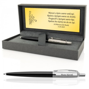 Długopis Parker Jotter czarny 33010 CT z grawerem - Marzenia