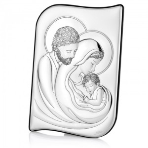 Obrazek Święta Rodzina (9x13cm) - pamiątka komunii z opcją graweru dedykacji