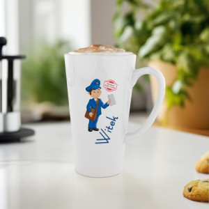 Kubek Latte z nadrukiem dla listonosza - Listonosz
