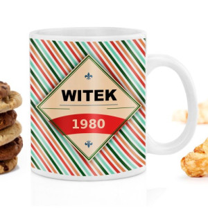 Kubek dla przyjaciela z nadrukiem - Ornament