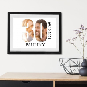 Obraz na płótnie w ramce (30x40) na 30-te urodziny - Kolejna dekada