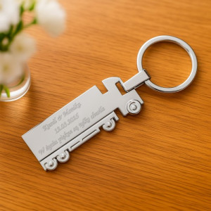 Brelok do kluczy z grawerem - Ciężarówka