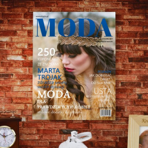 Okładka magazynu na płótnie ze zdjęciem - Moda