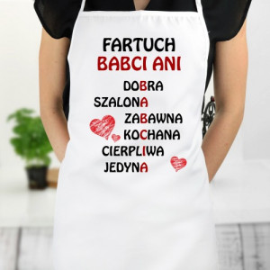 Fartuch kuchenny z nadrukiem dla babci - Jedyna taka