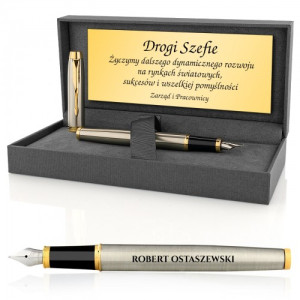 Pióro Parker IM Brushed GT z grawerem dla szefa - Rozwój