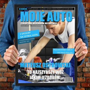 Okładka magazynu ze zdjęciem dla mechanika - Moje auto