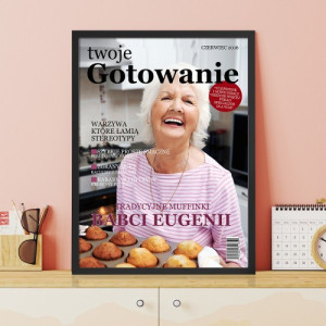 Okładka magazynu ze zdjęciem dla kucharki - Twoje gotowanie